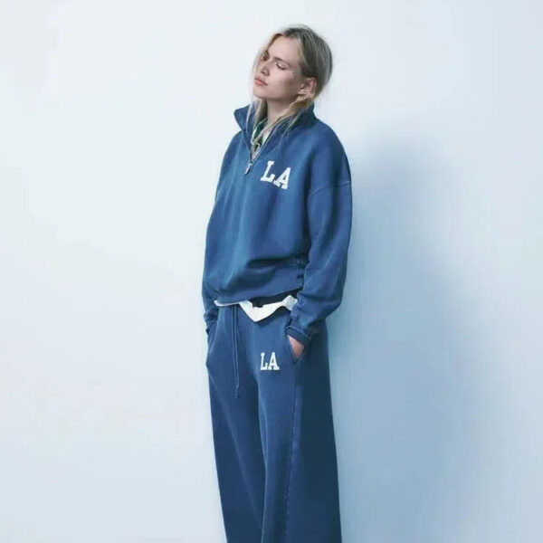 Damaris – Bluza half-zip i spodnie ze ściągaczami – Zestaw LA lounge