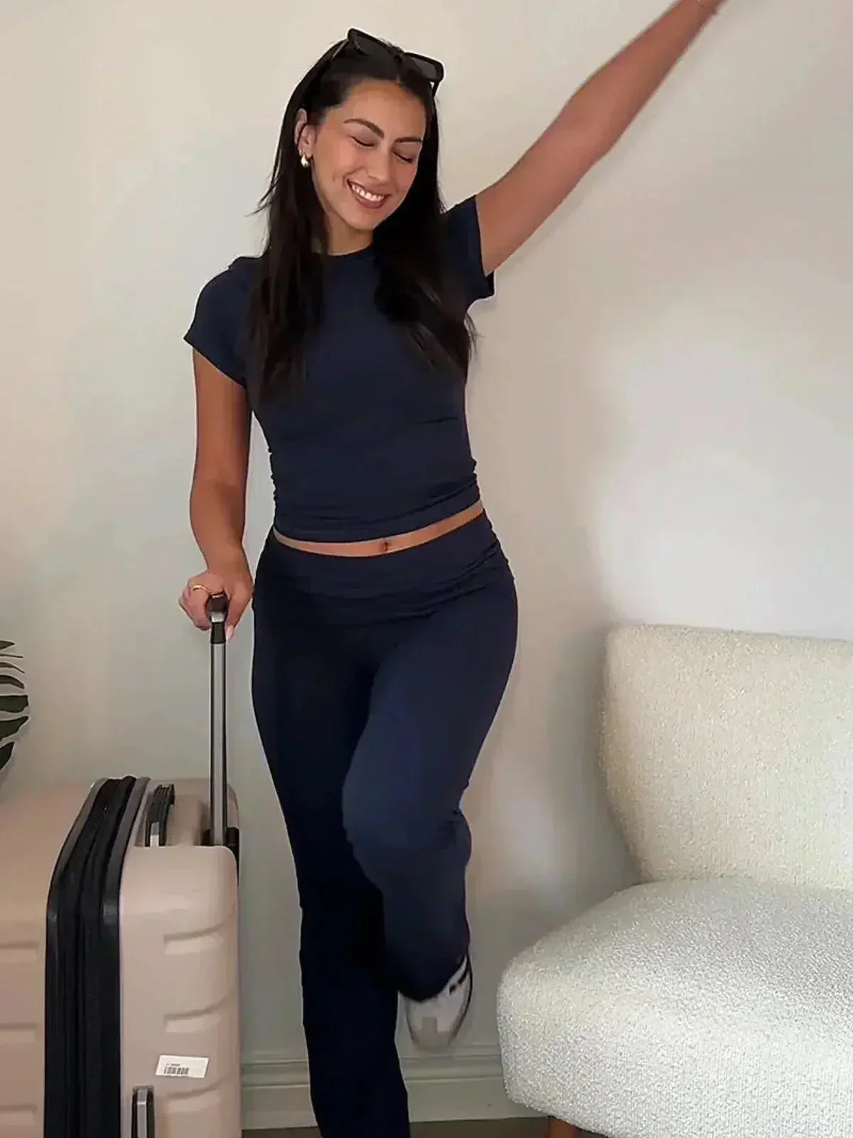 Ovidia – Dopasowany top i spodnie z wysokim stanem – Dwuczęściowy zestaw – Bild 7