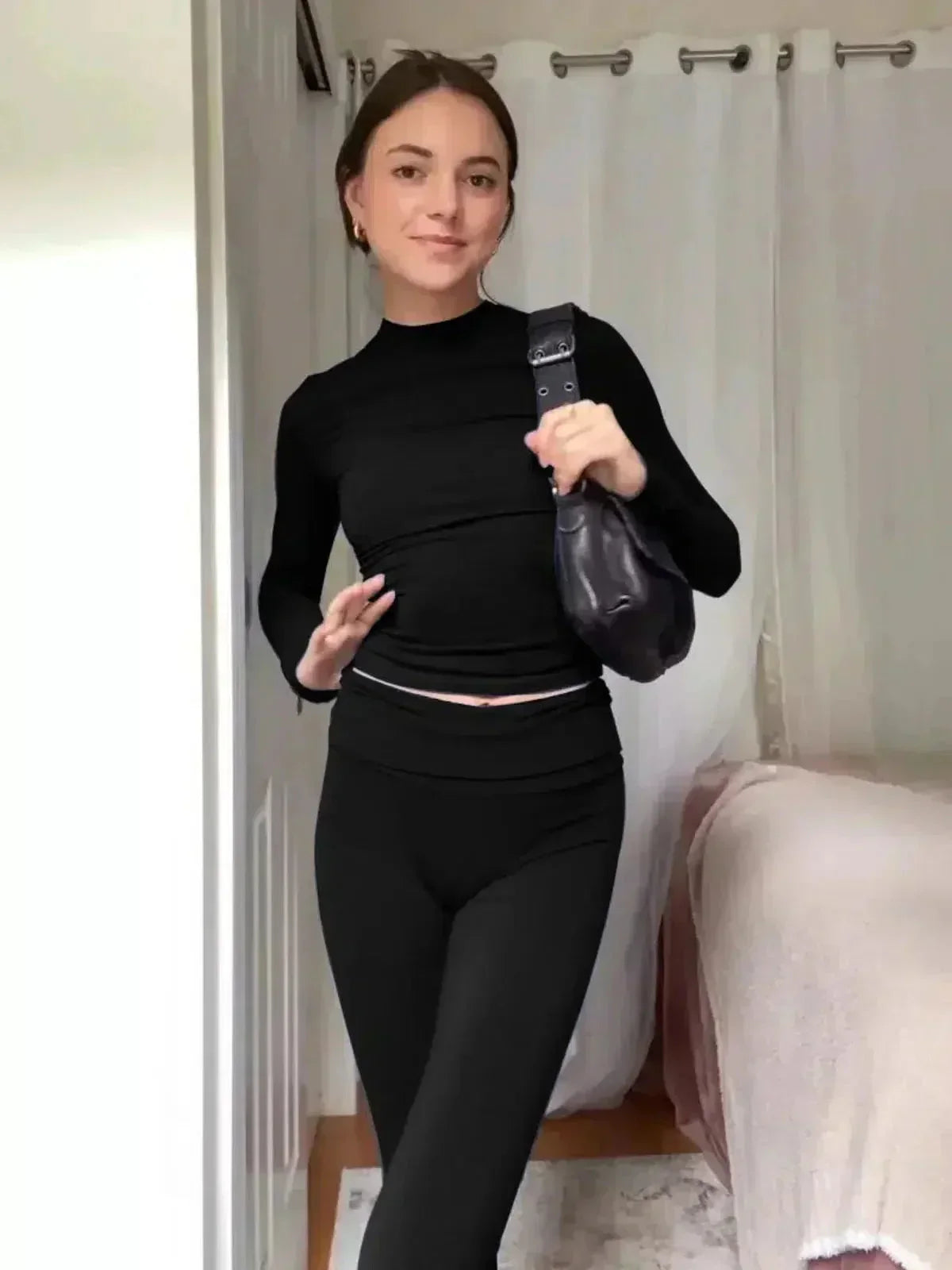 Ovidia – Dopasowany top i spodnie z wysokim stanem – Dwuczęściowy zestaw – Bild 8