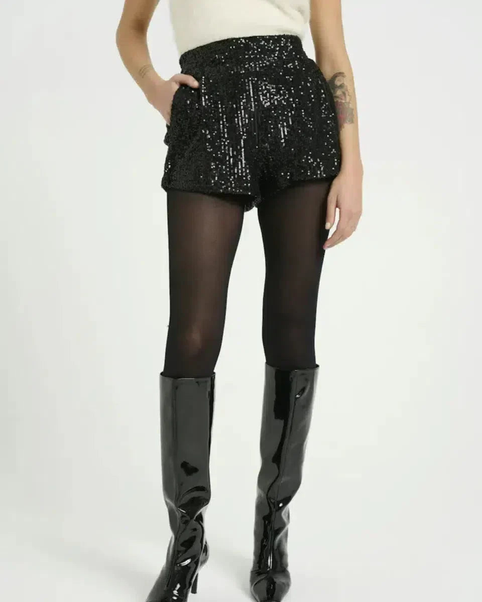 Selora – Cekinowe detale – Aksamitne krótkie spodenki – Bild 5