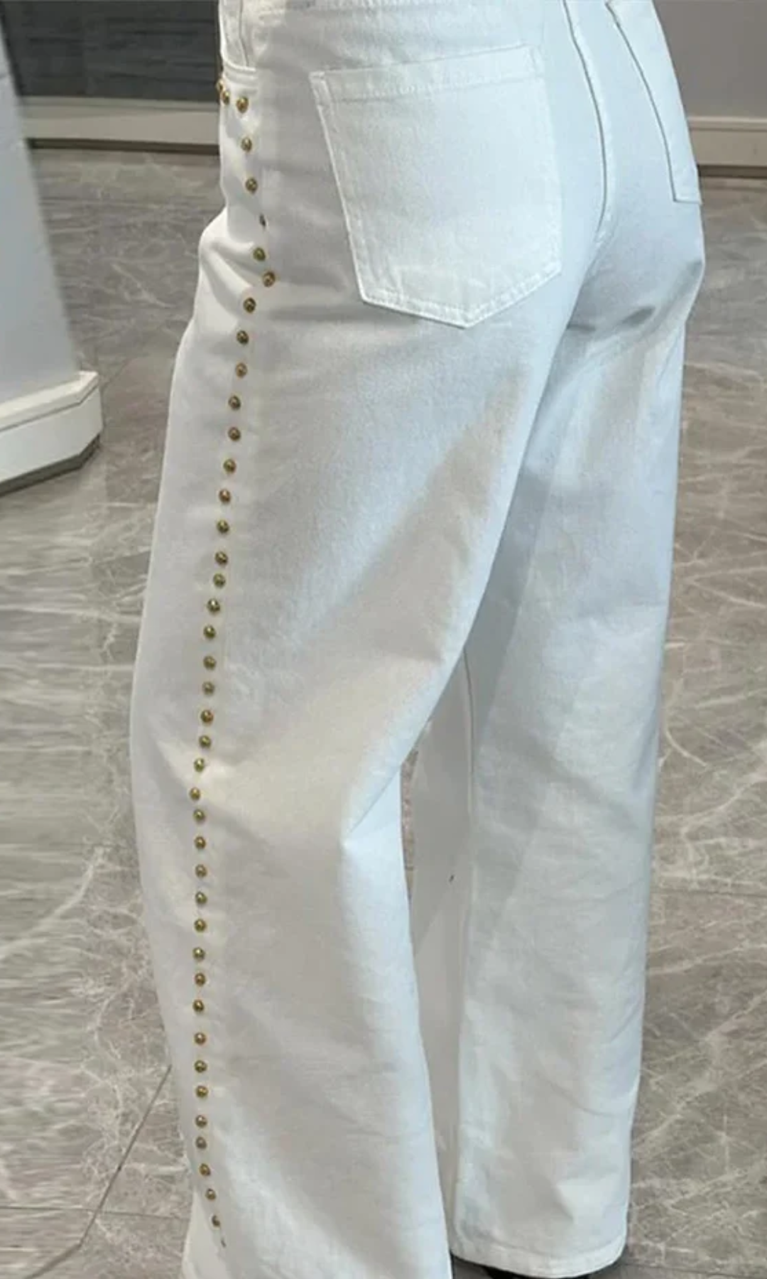 Valdenza – Złote ćwieki – Jeansy proste – Bild 3